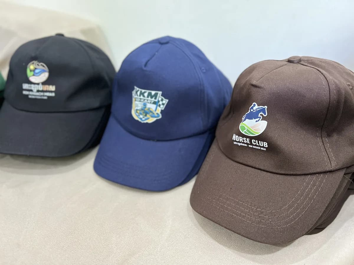 Cap with logo